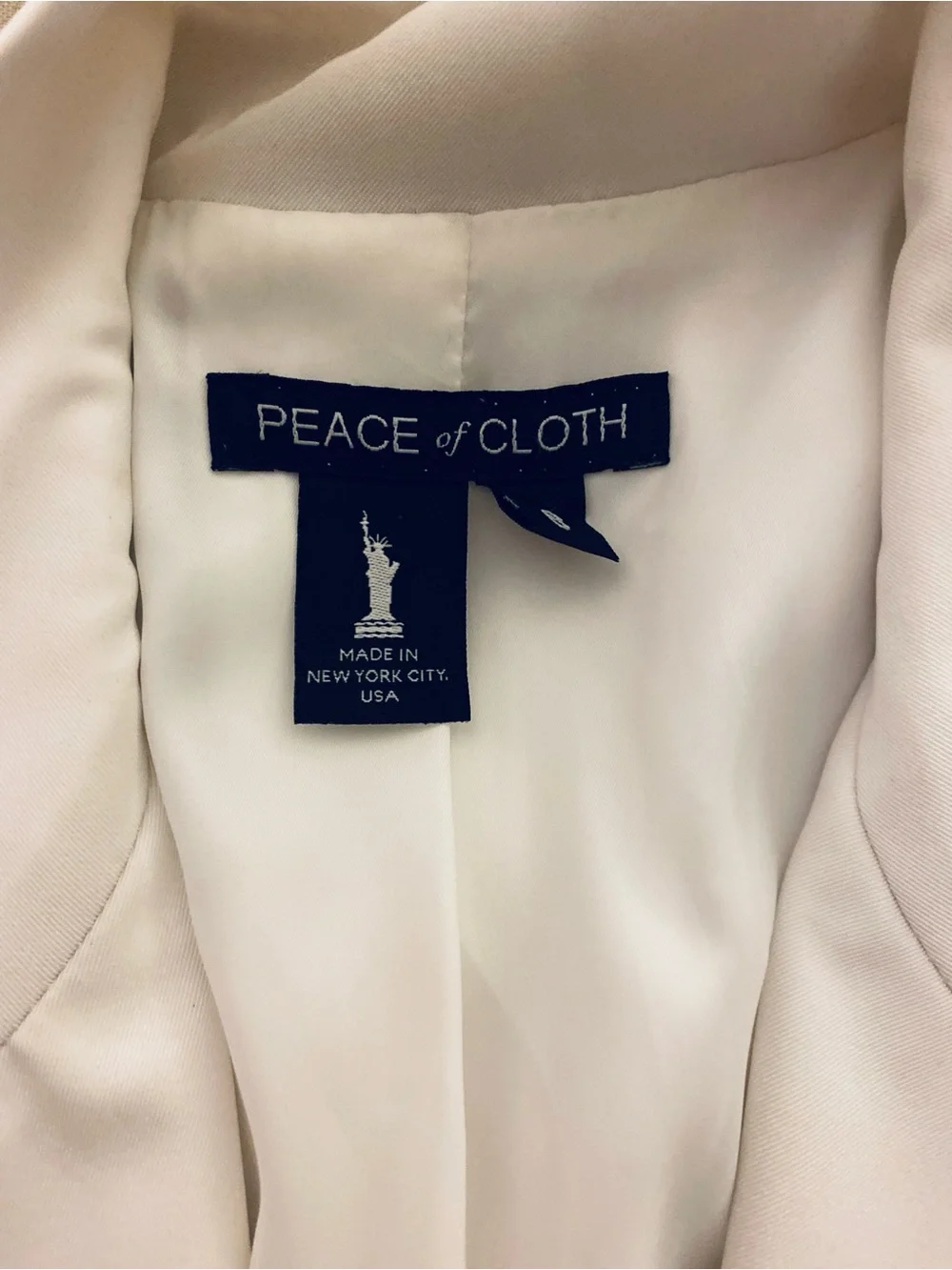 Peace of Cloth Ivory Single-Button Women's Blazer-8 ruched sleeves